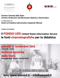 Il Fondo USIS. Fonti cinematografiche per la didattica