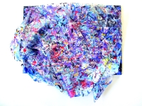 Grande nuvola, Letizia Cortini, plastiche e tecniche miste, 80 x 100 cm., 2010