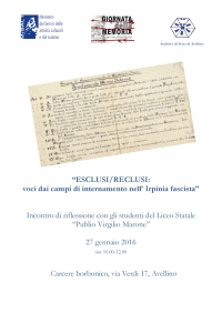 Esclusi/Reclusi: voci dai campi di internamento nell’Irpinia fascista