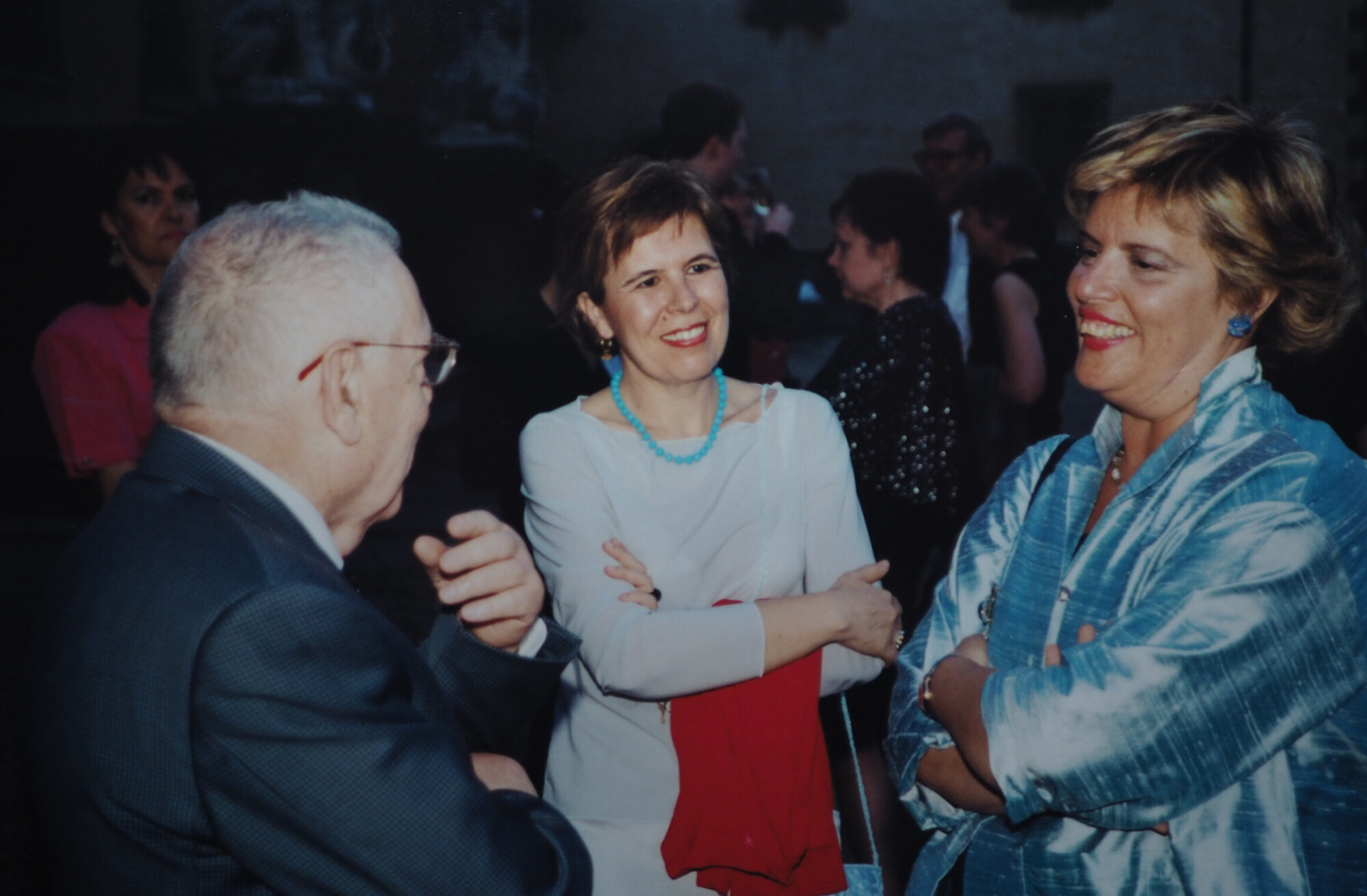 Elio Lodolini, Isabella Orefice con altri archivisti